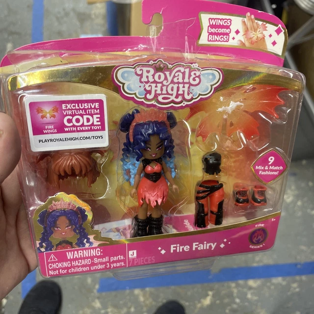 ROYALE HIGH FIRE Fairy Series 1: Fire Wings & Blazing Beauty Dress*CODE  ONLY* $29.99