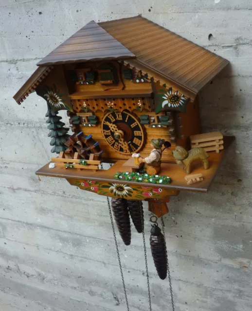 Horloge Coucou  Mécanique musical et animé