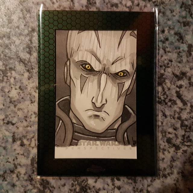 Star Wars Topps Cromate Prospettive Carta da visita schizzo 2015