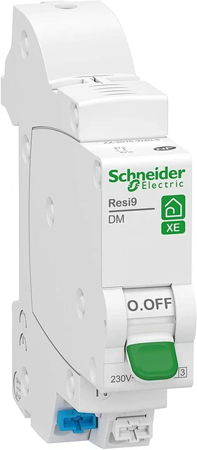 Protection électrique 230v 6000a Disjoncteur Schneider Electric RESI9 1P+N 40A Courbe C - 230V 6000A Interrupteur Différentiel 6000A