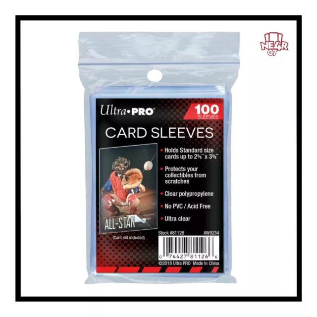 Ultra Pro 100 Bustine Card Sleeves Soft Proteggi Carte Gioco Pokemon Yugioh card