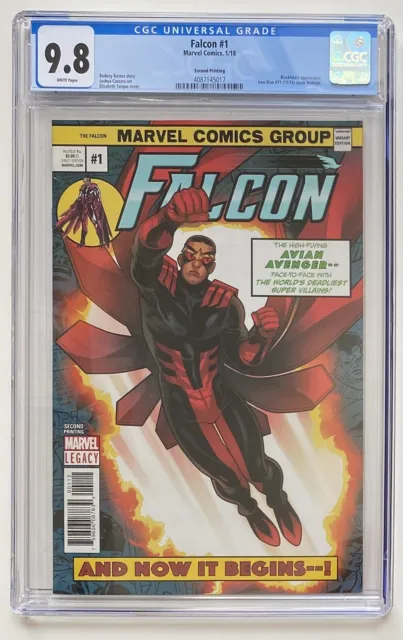 Falcon 1 2nd print CGC 9.8 Iron Man 71 cover homage Only 2 in census 2018 Torque