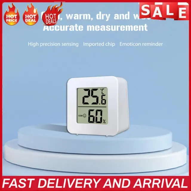 1/2/4pcs Hygrometer Thermometer High Precision LCD Digital for Indoor Greenhouse