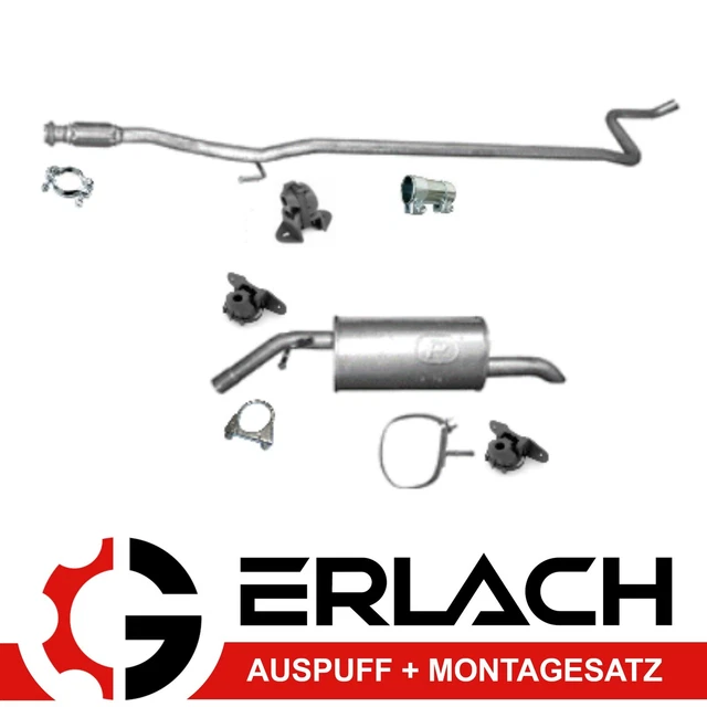 Kit Silencieux D’échappement Pour Peugeot 207 CC, 208 I, Citroën C3 Picasso - Neuf, Facile à Monter