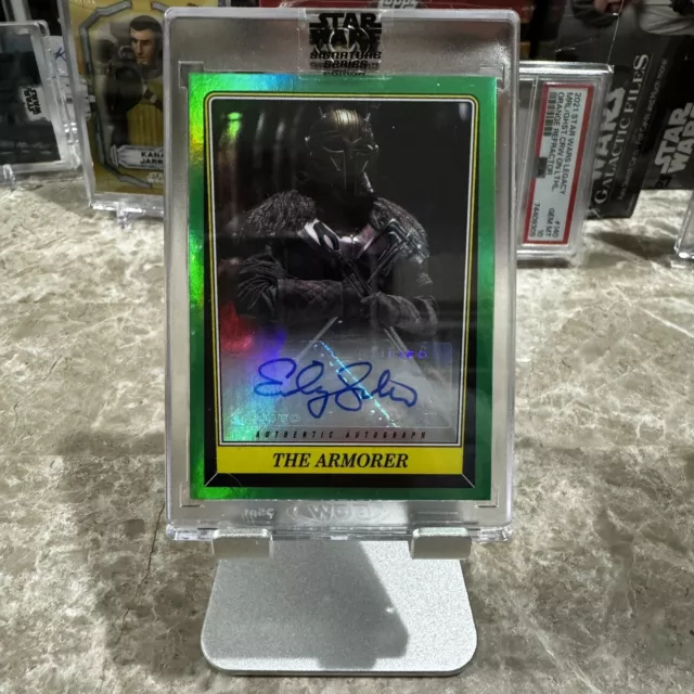 2023 Star Wars Signature Series Emily Swallow As The Armorer Green No. 19 Of 25