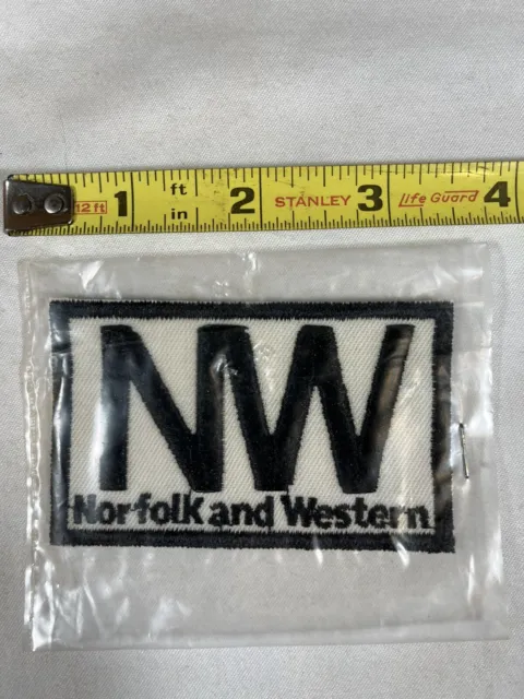 Patch- NORFOLK and WESTERN (NW)  #12619 - NEW Railroad Station Railway Train