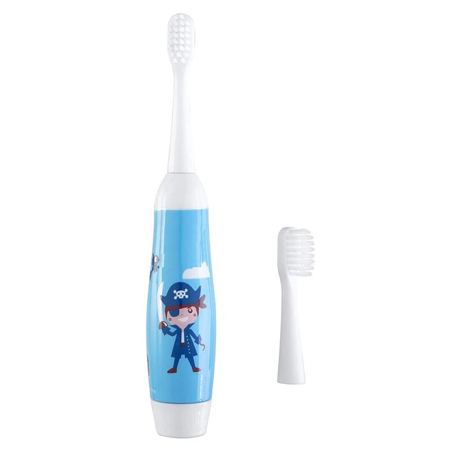Elettrico Bambini Spazzolino Con Vibrazione E Morbido bristles, 2 Brush Heads