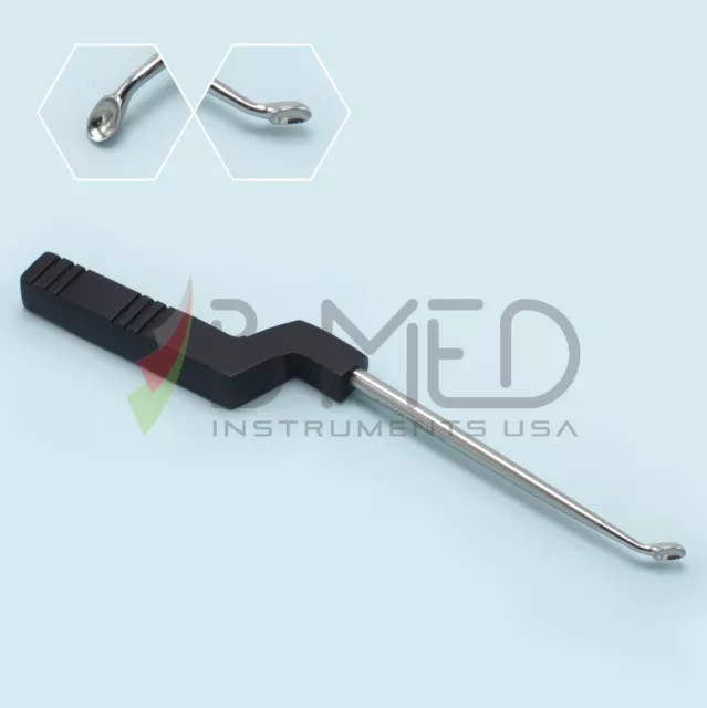 OR Grade Karlin Cervical Curette Backward Angle #1 9 1/2" Surgical Instrument
