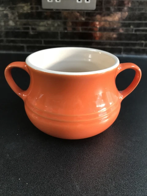 Le Creuset Orange Mini Casserole Bean Soup Pot No Lid