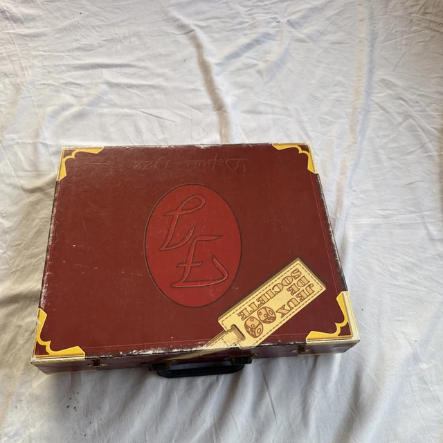 JEU ANCIEN - Coffret en bois Jeu de L'oie et Jeu De Dames EUR 25,00