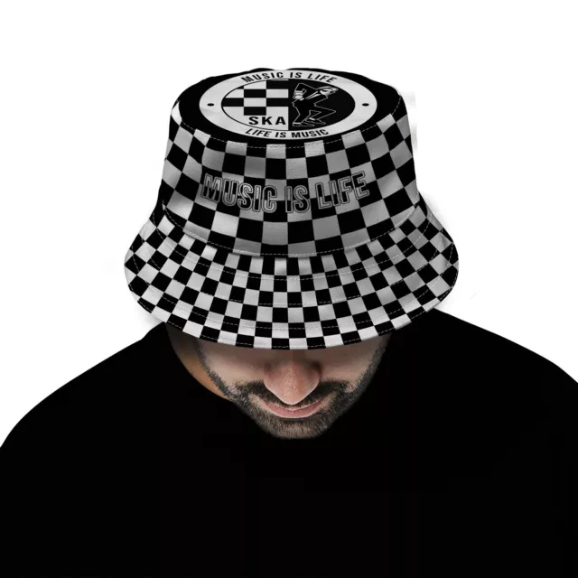 SKA Music Is Life - Bucket Hat Fashion Sun Cap Outdoor Fisherman Hat Unisex