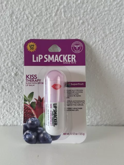 Lip Smacker Kiss Therapy Lip Balm, Superfruit, SPF 30, 0.12 oz Blister Card