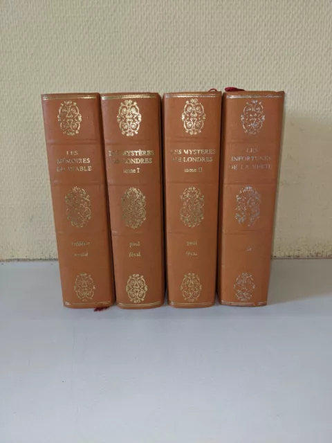 livre ancien-1 lot de 4 livres (Sade-Féval-Soulié )- éd. limité et numéroté-1968