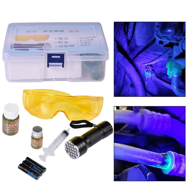 OIL LEAK DETECTION Kit UV Dye Leak Detector Tool For Fluorescent Agent