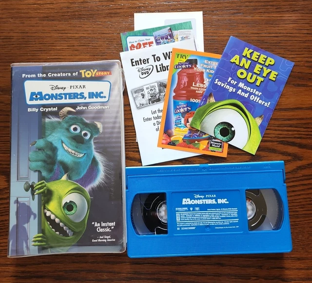 MONSTERS, INC. (VHS, 2002) Disney Pixar John Goodman Billy Crystal £6. ...