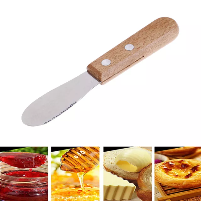 Butter Knife Sandwich Spreader Cheese Slicer Stainless Steel Wide Blade Slice&$6