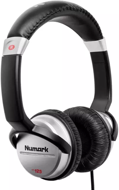 Numark HF125 professioneller DJ Kopfhörer 2m Kabel 40 mm on ear Lautsprecher