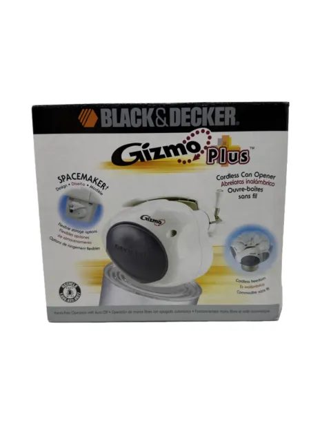 BLACK & DECKER Gizmo Plus Spacemaker Cordless Can Opener - White - Brand  New $59.99 - PicClick