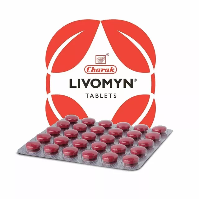 Charak Livomyn 30 comprimés Ayurveda Produit à base de plantes ayurvédiques