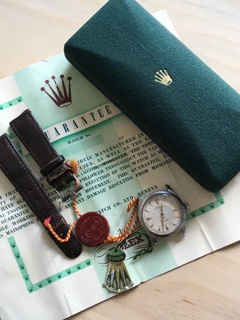 -- Full Set -- Rolex Ref. 6284 Semi Bubbleback from 1953 Honeycomb -- Full Set -- Rolex Ref. 6284 Semi Bubbleback from 1953 Honeycomb