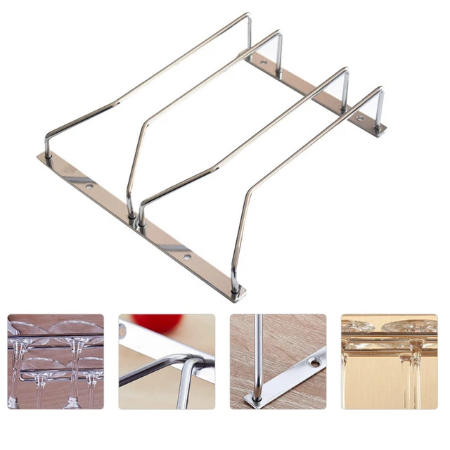 Stemware Hanger Wine Glass Storage Upside Rack Cup Holder Metal Coat