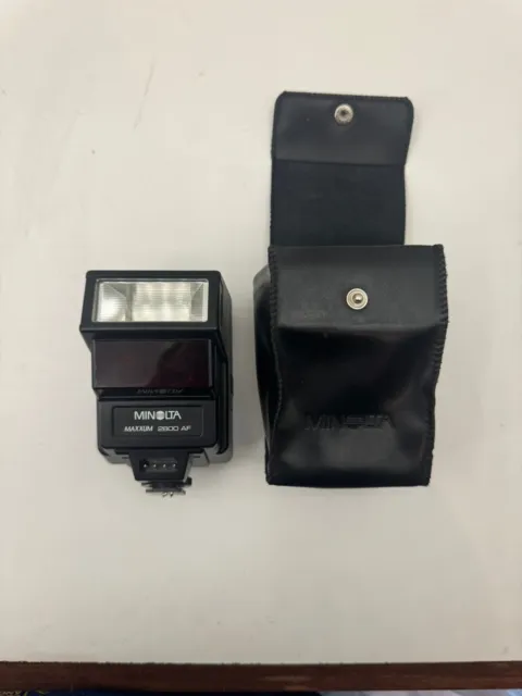 Minolta Maxxum 2800 AF Camera Flash Tested