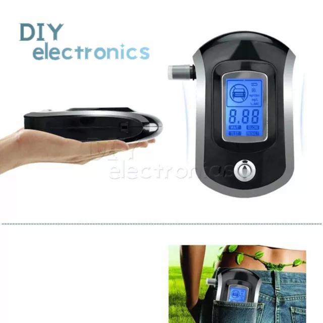 Breath Alcohol Tester Pro ALC Digital LCD Breathalyzer Analyzer AT6000 US