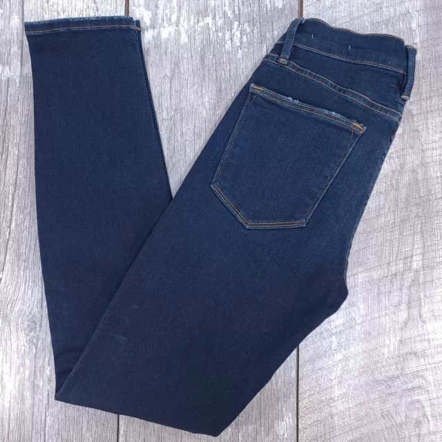 FRAME Jeans Womens Size 24x29 Banneker Blue Denim Le High Skinny Pintuck Pants