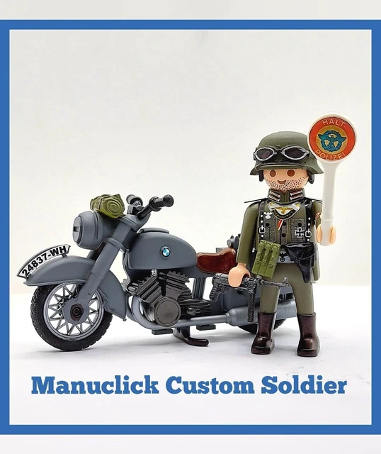 Figurine PLAYMOBIL Custom Soldat Français WWII - Pièce Collector Neuve