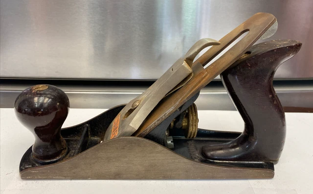 Vintage Stanley Bailey No 4 Smooth Bottom Wood Plane