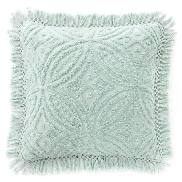 Bianca Kalia Soft Cotton Chenille European Pillowcase Soft Blue