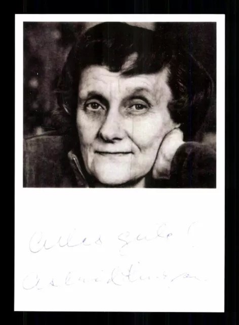 Astrid Lindgren 1907-2002 Autogrammkarte bekannt durch Pippi Langstrumpf