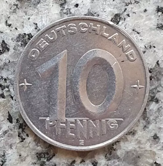 Deutschland/DDR 10 Pfennig 1952 E Kursmünze Alu - Tolle Erhaltung !