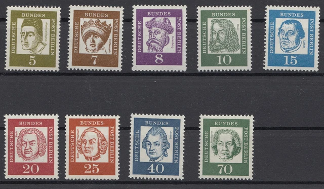 Berlin Bedeutende Deutsche Rollenmarken Mit Nr: Satz Komplett Xx !