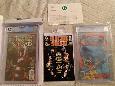 SUICIDE SQUAD #1 Signed by Ostrander, Kesel, McDonnell (1987+2011 CGC9.2) DC#474