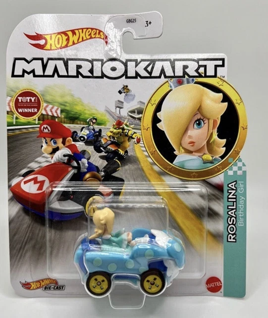 2022 HOT WHEELS Mario Kart ROSALINA (Birthday Girl Kart) DIECAST Car