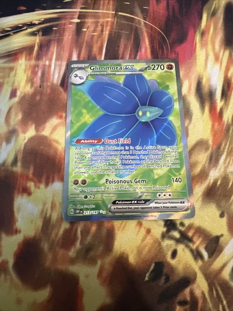 Glimmora ex - 213/197 - Obsidian Flames - Ultra Rare Full Art Pokemon Card Mint