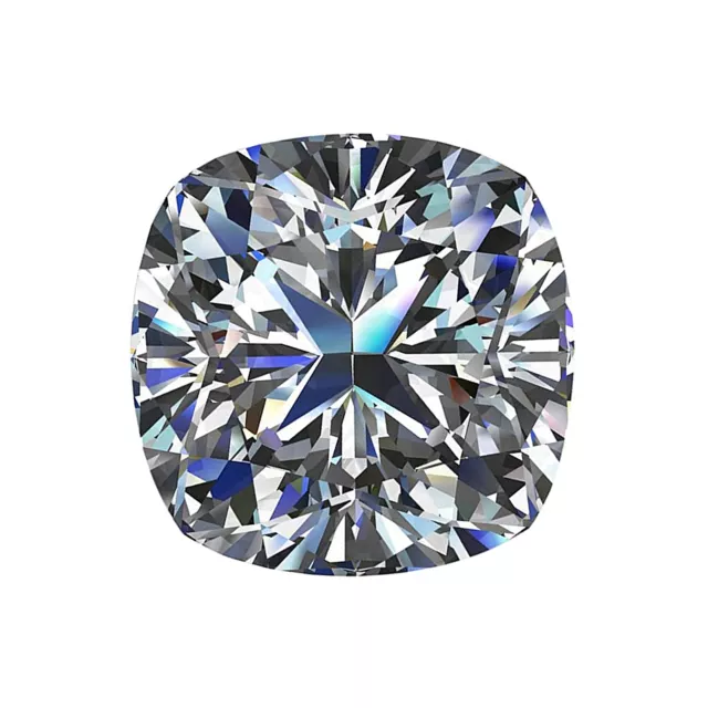 9 MM Sfuso Taglio Cushion Bianco Moissanite Gh Colore VVS Trasparenza 3 Ct.