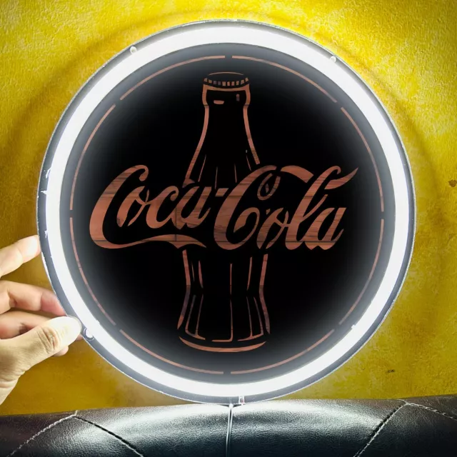 Coca Cola Bottle Bar Beer Store Club  Wall Silicone LED NEON Light Sign 12" G1