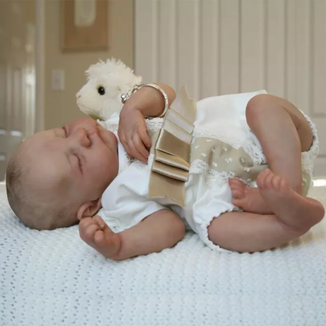 Handmade Realistic Reborn Baby Dolls Vinyl Newborn Lifelike Sleeping Kids Gift