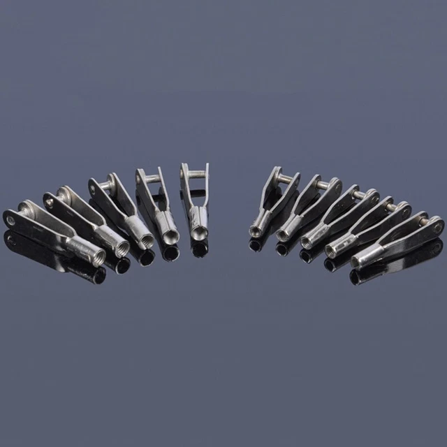12Pcs Metal M2 M3 Clevis Steering Gear Linkage Rod End Tie for RC Aircraft