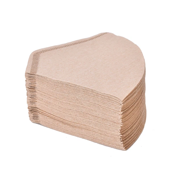 100x Kaffee-Papier-Filter für Kaffee Hand-poured Coffee Filter Tropfen 2-4 ,s1e
