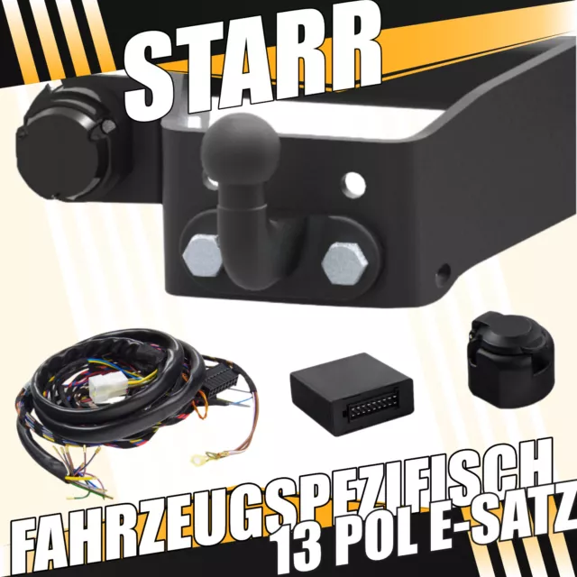 Für MITSUBISHI L200 5 V 15-19 Anhängerkupplung starr +ES 13p SPEZ