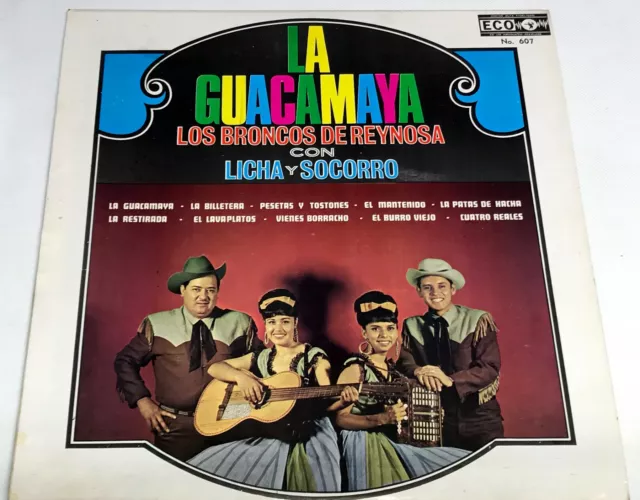 Los Broncos De Reynosa Lp Tex Mex Eco 607 Fantastic Album E+