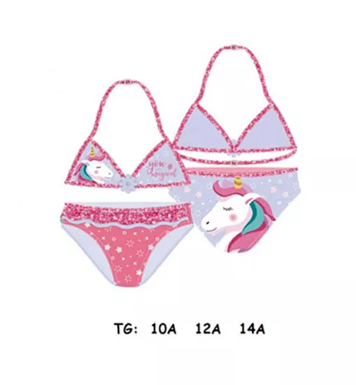 Costume da Bagno Unicorno Mare Piscina Bambina taglia 12 14 anni