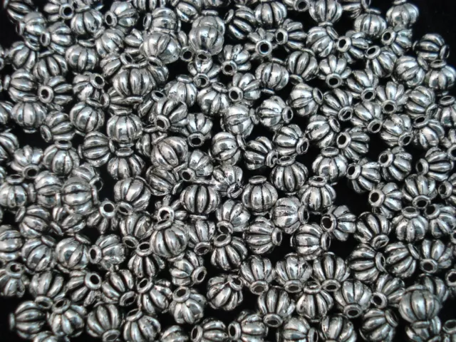 Metal Beads Antique Silver 50pc Spacers Tibetan Charm Jewellery FREE POSTAGE