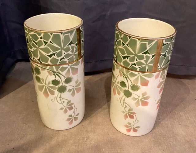 PAIRE DE VASES Rouleaux Art Deco Faience De Luneville Keller Et Guerin EUR 230,00 PicClick FR