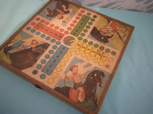 Mallette Jeux Société FJ Classiques (Oie, Chevaux, Dames