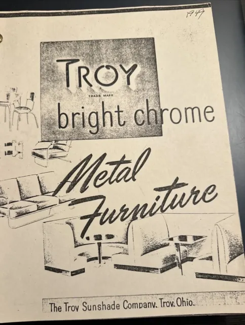 Troy Sunshade Company Streamline Metal Art Deco 1930’s MCM Eames Catalog Reprint