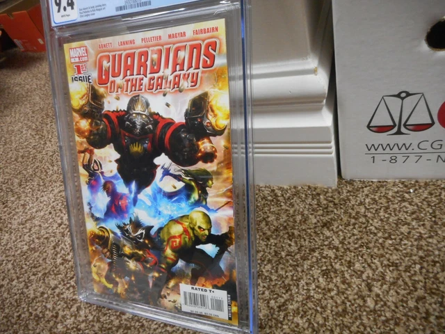 Guardians of the Galaxy 1 cgc 9.4 Marvel 2008 1st new team Starlord Groot Rocket 2